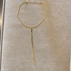 Gold Necklace with Turquoise Accents